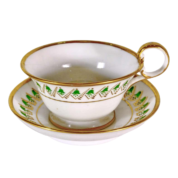 Manufacture de Dagoty et Honoré, tasse à thé en porcelaine de Paris, XIXe s