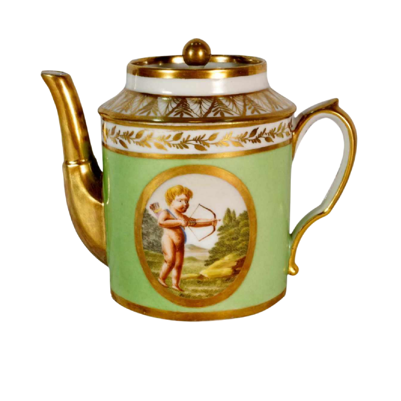 Paris porcelain, coffee/tea pot, early 19th century