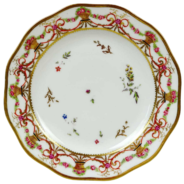 Paris porcelain, small dessert plate, 18th c