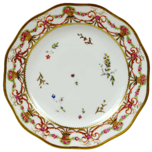 Paris porcelain, small dessert plate, 18th c
