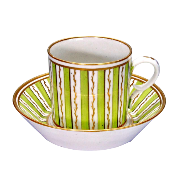 Porcelain PARIS - Manufacture de Pont aux Choux, cup and saucer, 18th c