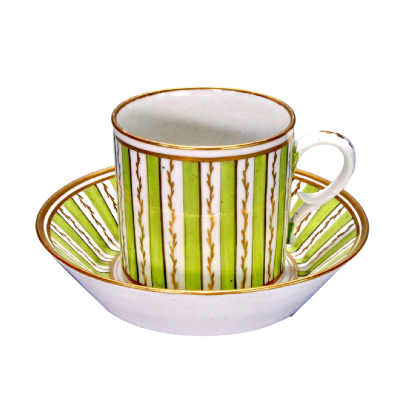 Porcelain PARIS - Manufacture de Pont aux Choux, cup and saucer, 18th c