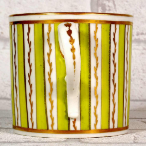 Porselein PARIJS - Manufacture de Pont aux Choux, kop en schotel, 18e eeuw