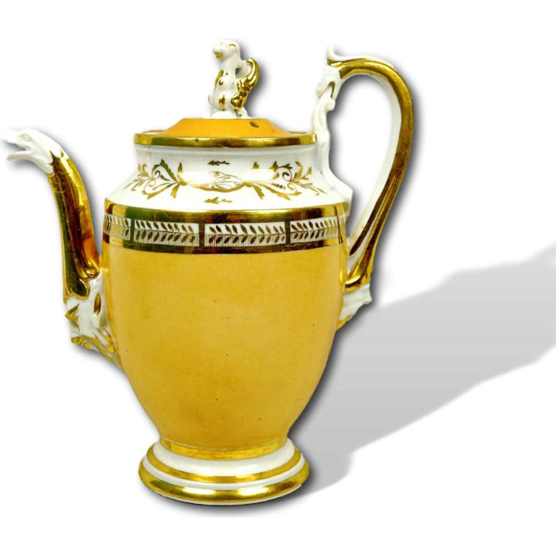Porcelaine de Paris, grande cafetière - théière, début XIXe s