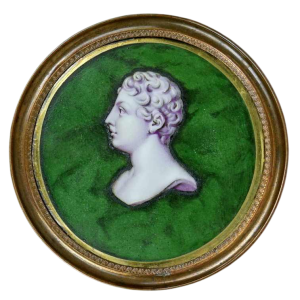 Sèvres of Parijs porselein - Koning van Rome - biscuit medaillon, Empire Periode