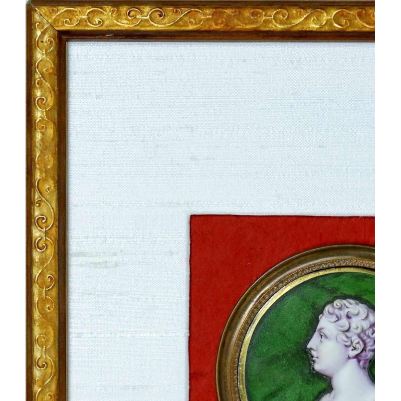 Sèvres of Parijs porselein - Koning van Rome - biscuit medaillon, Empire Periode