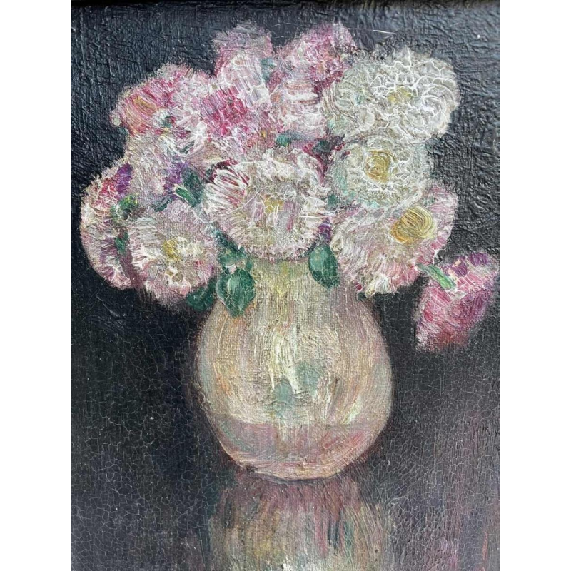 Pierre PAULUS (1881-1959) « Bouquet de fleurs » hst 33x23 cm