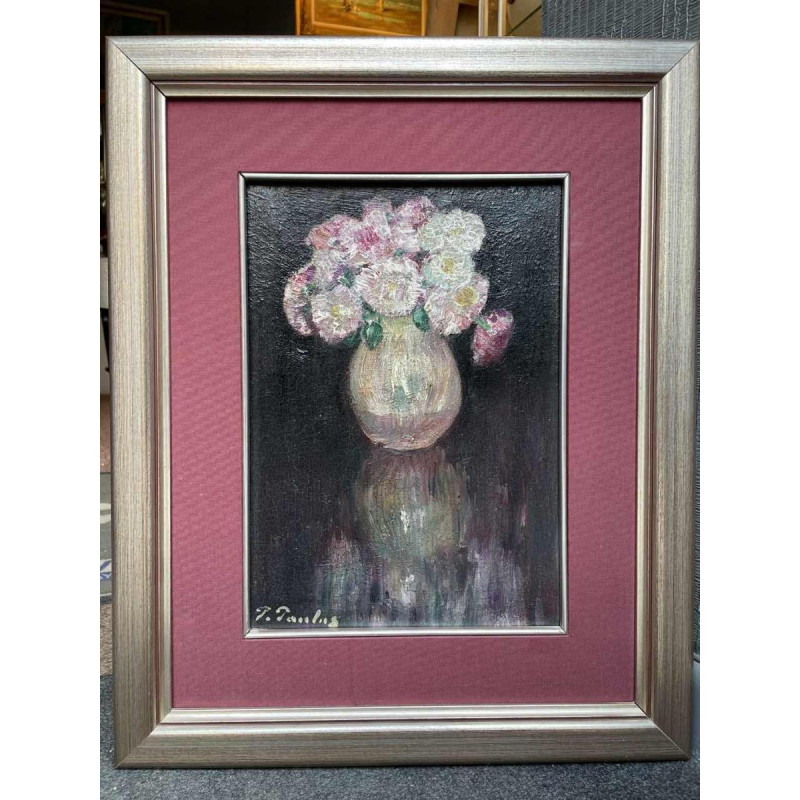 Pierre PAULUS (1881-1959) “Bouquet of flowers” hst 33x23 cm