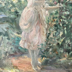 Louis FAILLE (1878-1964) toegeschreven aan: "Elegant in de tuin" olieverf