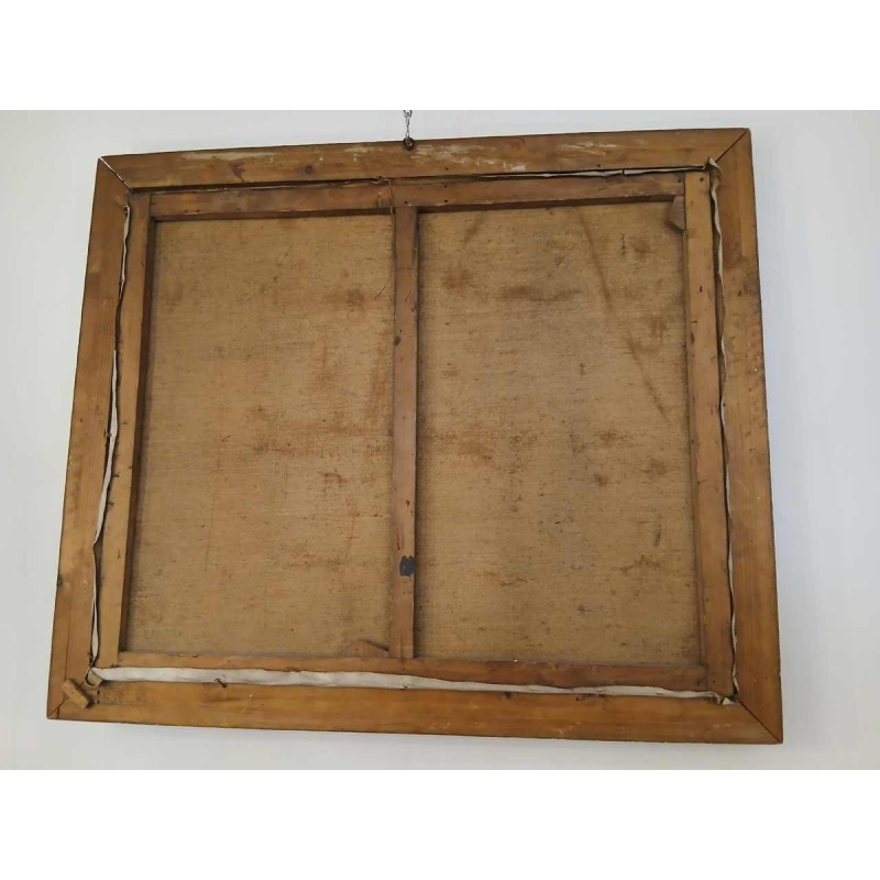 Georges Bouillon “Maison Havart Liège“ tableau huile sur toile, ca 1940