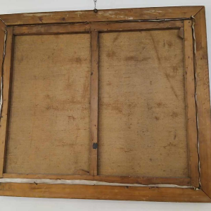 Georges Bouillon “Maison Havart Liège” olieverfschilderij op doek, ca 1940