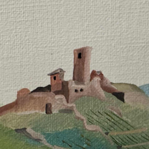 Marie-Louise BATARDY « Les vendanges » peinture acrylique sur toile, ca 1980