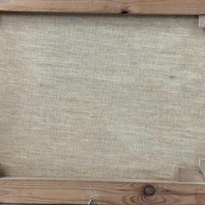 Marie-Louise BATARDY «The harvest» painting acrylic on canvas, ca 1980