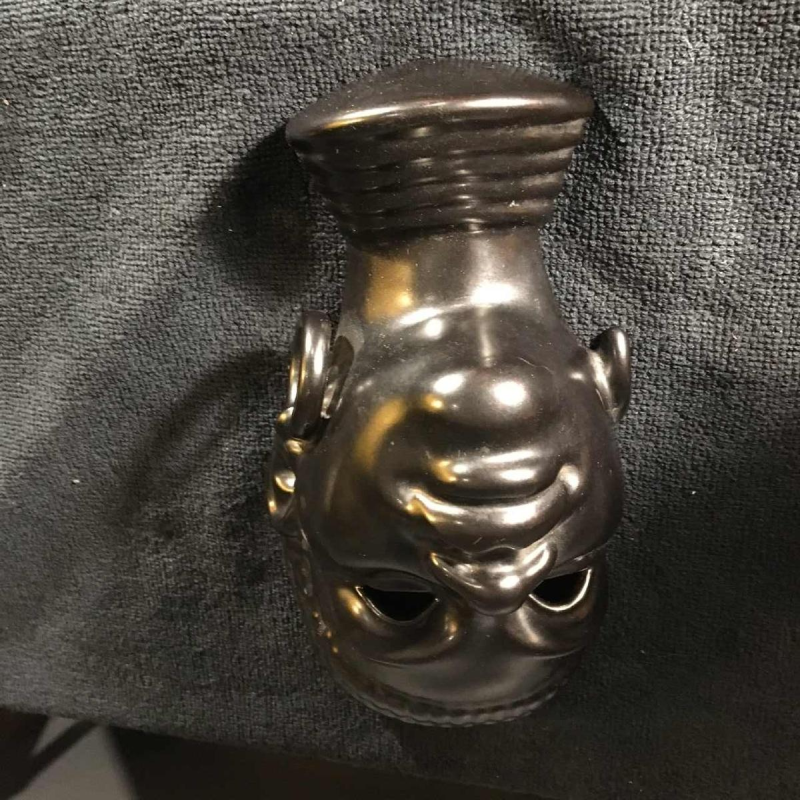 VILLEROY & BOCH LUXEMBOURG, sculpture Masque africaine en céramique, 1940s