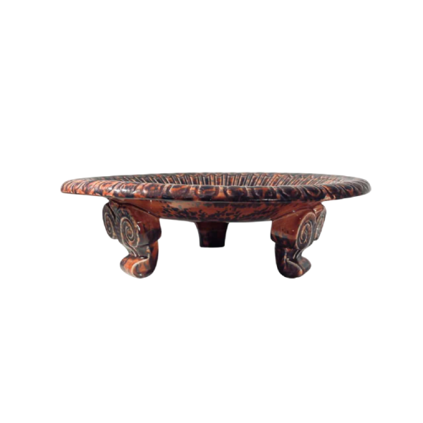 Jean Luce voor Villeroy & Boch Luxembourg Septfontaines, Art Deco statief keramische kom / schaal nr. 267