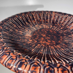 Jean Luce voor Villeroy & Boch Luxembourg Septfontaines, Art Deco statief keramische kom / schaal nr. 267