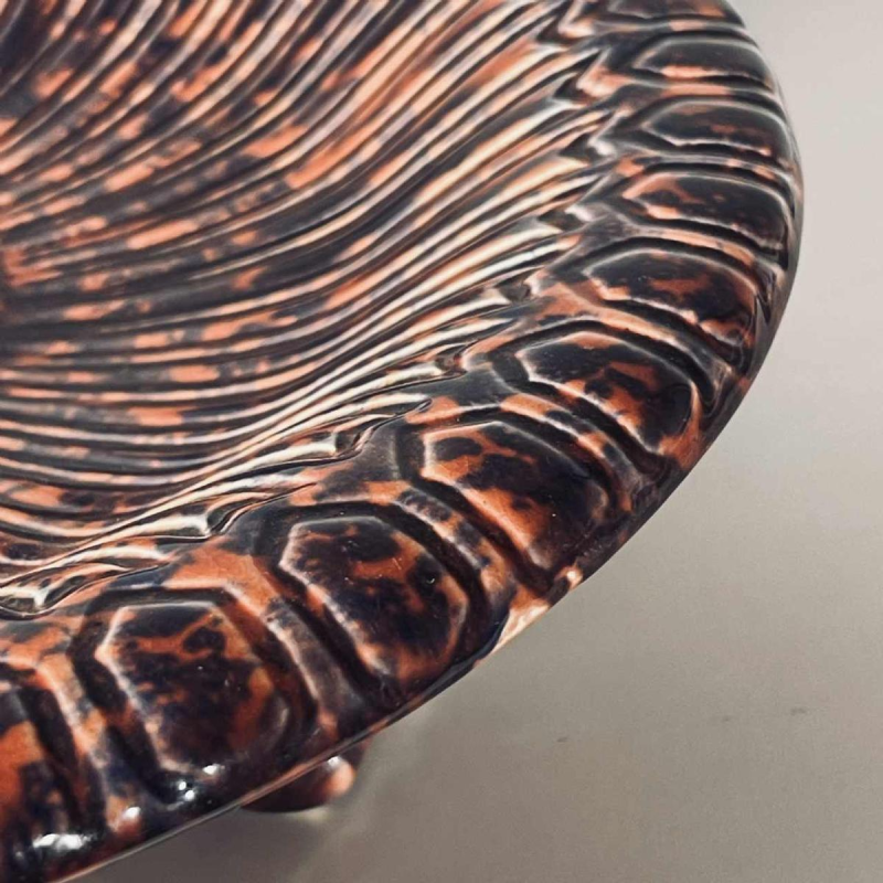 Jean Luce pour Villeroy & Boch Luxembourg Septfontaines, coupe / plat Art Déco tripode en céramique N°267