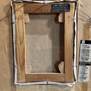 Christine DHANANI “Het Koninklijk Paleis en het levendige park van Brussel” schilderij op doek, naïeve kunst