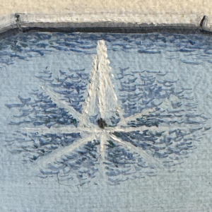 Christine DHANANI “Het Koninklijk Paleis en het levendige park van Brussel” schilderij op doek, naïeve kunst