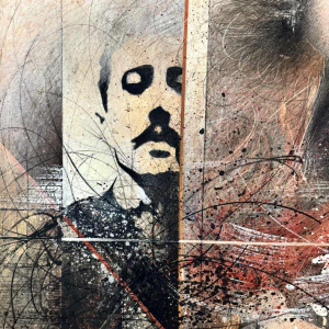 Jean-Claude DRESSE (1946-):À la recherche du temps perdu (M. Proust)’ painting