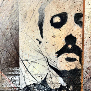 Jean-Claude DRESSE (1946-) « À la recherche du temps perdu (M. Proust)» peinture