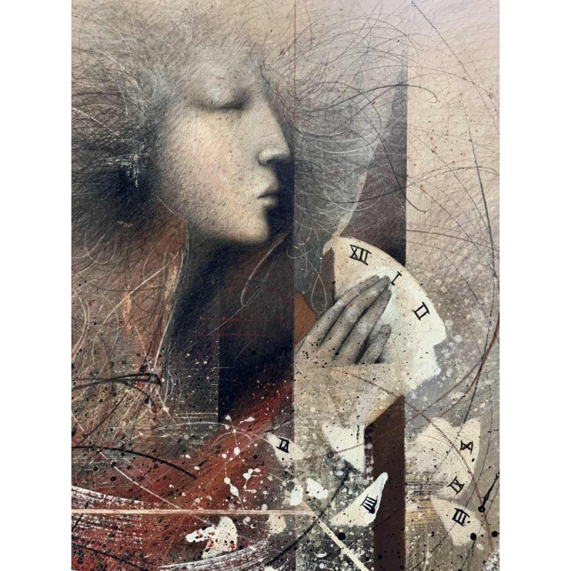 Jean-Claude DRESSE (1946-) « À la recherche du temps perdu (M. Proust)» peinture