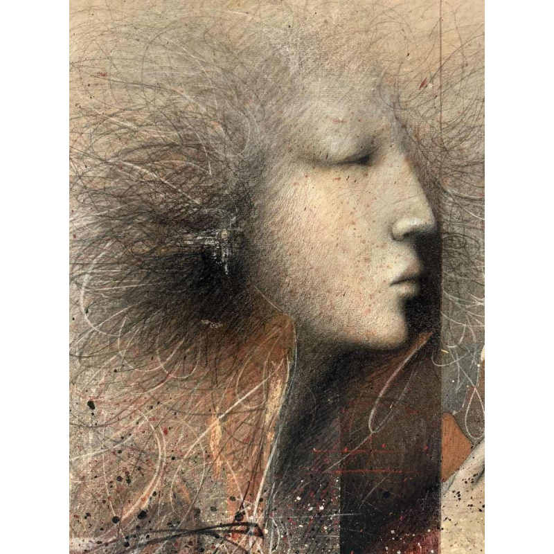 Jean-Claude DRESSE (1946-): “À la recherche du temps perdu (Proust)” schilderij