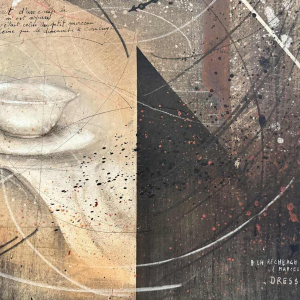 Jean-Claude DRESSE (1946-): “À la recherche du temps perdu (Proust)” schilderij