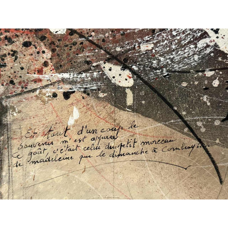 Jean-Claude DRESSE (1946-): “À la recherche du temps perdu (Proust)” schilderij