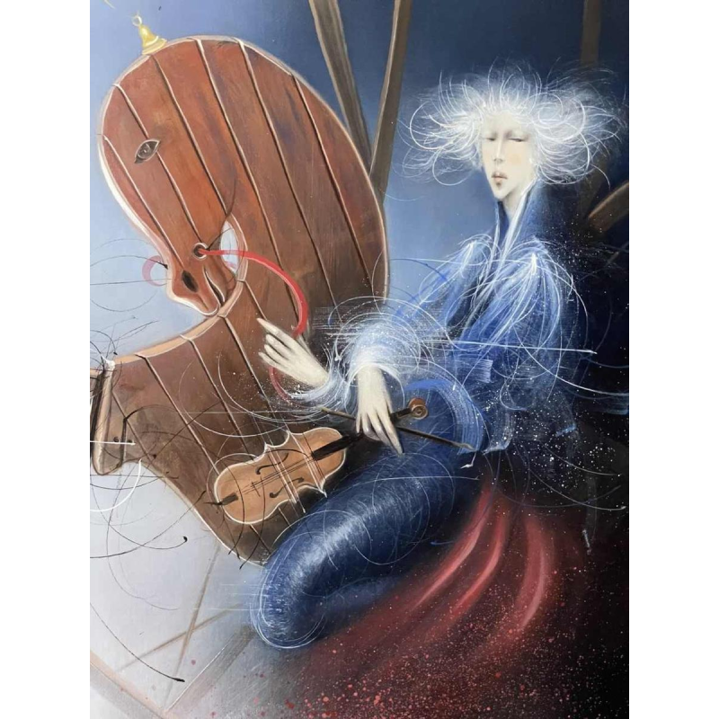 Jean-Claude DRESSE (1946-): « La violoniste et le cheval à bascule »