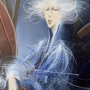 Jean-Claude DRESSE (1946-): « La violoniste et le cheval à bascule »