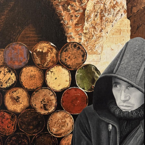 Bernard MAIRESSE «Les Barrils» tableau huile sur panneau