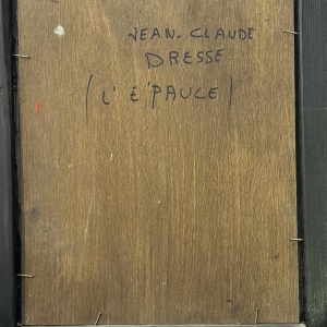 Jean-Claude DRESSE “Jonge vrouw met blote schouder” olieverfschilderij op hout