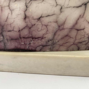 Gustave Van Vaerenbergh 'Buste van een vrouw' Art Nouveau sculptuur in albast, ca 1900