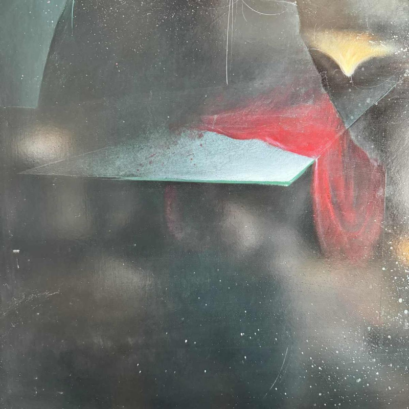 Jean-Claude DRESSE(1946-): « les pommes rouges » peinture