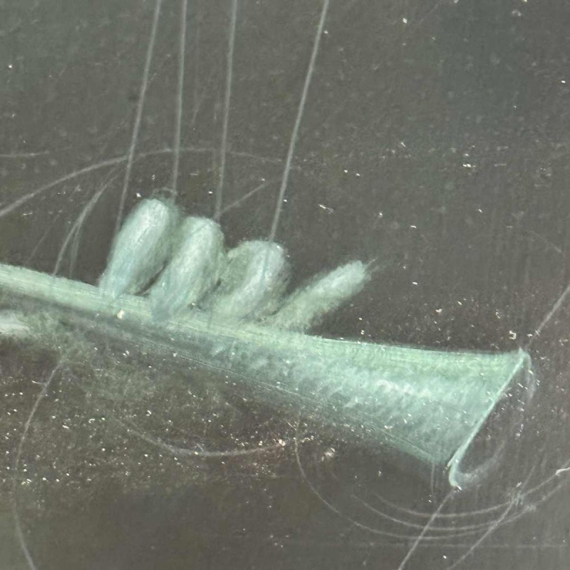 Jean-Claude DRESSE(1946-): « les pommes rouges » peinture