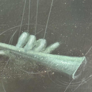 Jean-Claude DRESSE (1946-): « Rode appels » schilderij