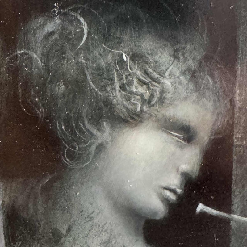 Jean-Claude DRESSE (1946-): « Rode appels » schilderij