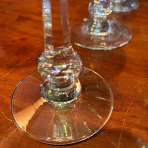 Cristallerie Saint Louis, suite de 10 verres à vin Roemer en cristal, modèle Massenet, XXe s