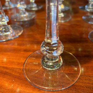 Cristallerie Saint Louis, set of 12 Roemer crystal wine glasses, Massenet model, XXth c