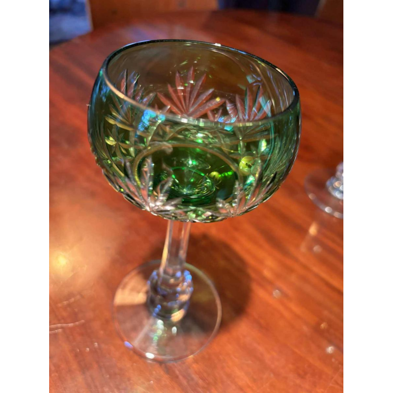 Cristallerie Saint Louis, suite de 10 verres à vin Roemer en cristal, modèle Massenet, XXe s
