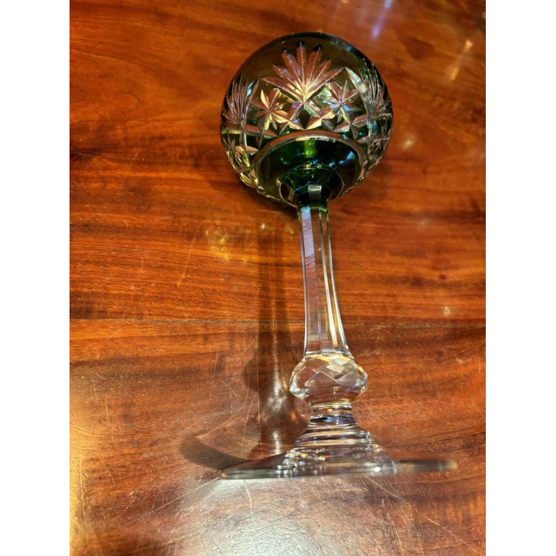 Cristallerie Saint Louis, suite de 10 verres à vin Roemer en cristal, modèle Massenet, XXe s