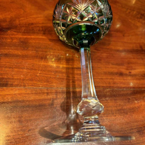 Cristallerie Saint Louis, set of 12 Roemer crystal wine glasses, Massenet model, XXth c