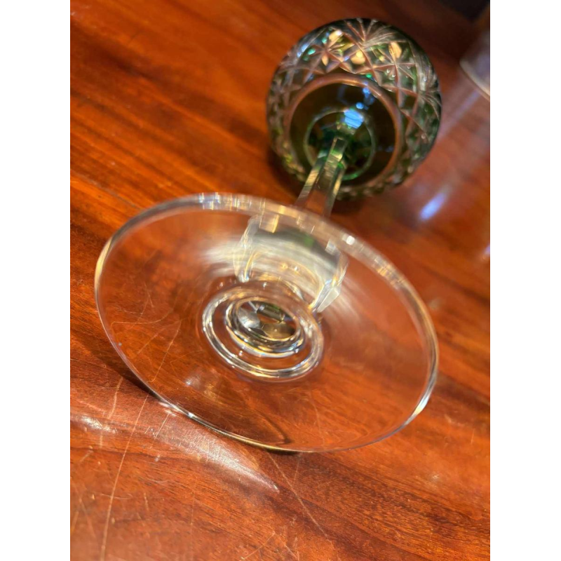 Cristallerie Saint Louis, suite de 10 verres à vin Roemer en cristal, modèle Massenet, XXe s