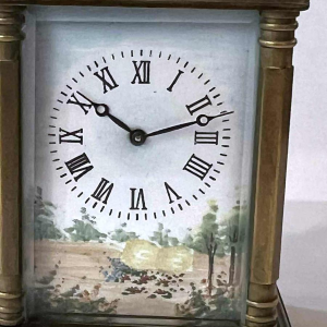 Hands, reisklok in messing kast, ca 1900