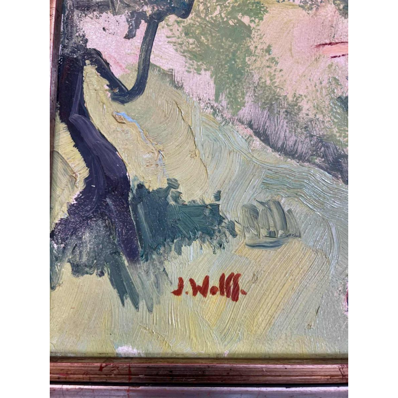 WOLFF José, Provençaals landschap, impressionistisch schilderij, olieverf op paneel