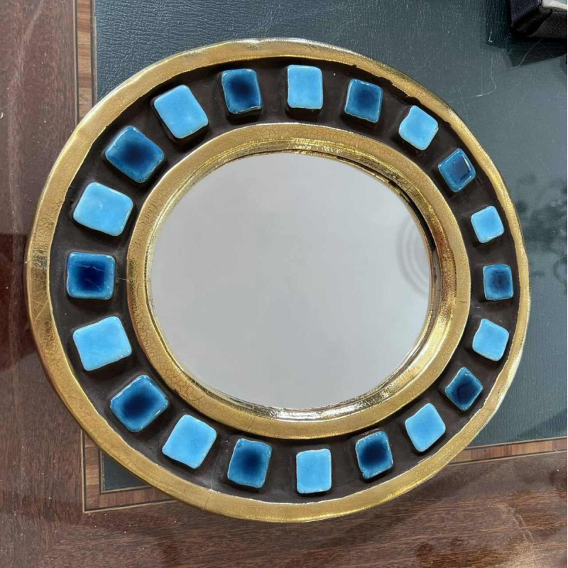 Mithé ESPELT (1923-2020) miroir en céramique dit « Manège »