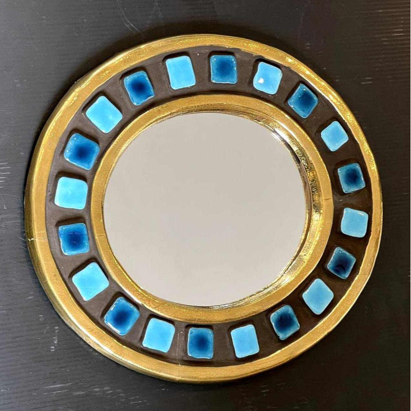Mithé ESPELT (1923-2020) miroir en céramique dit « Manège »