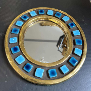 Mithé ESPELT (1923-2020) miroir en céramique dit « Manège »