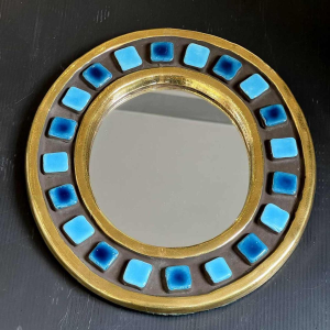 Mithé ESPELT (1923-2020) miroir en céramique dit « Manège »